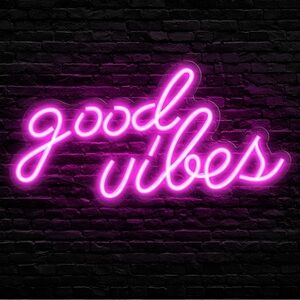 Good Vibes Pink Neon Sign BRAND NEW